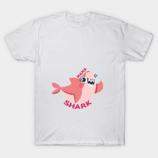 mama shark funny shirts for women T-Shirt